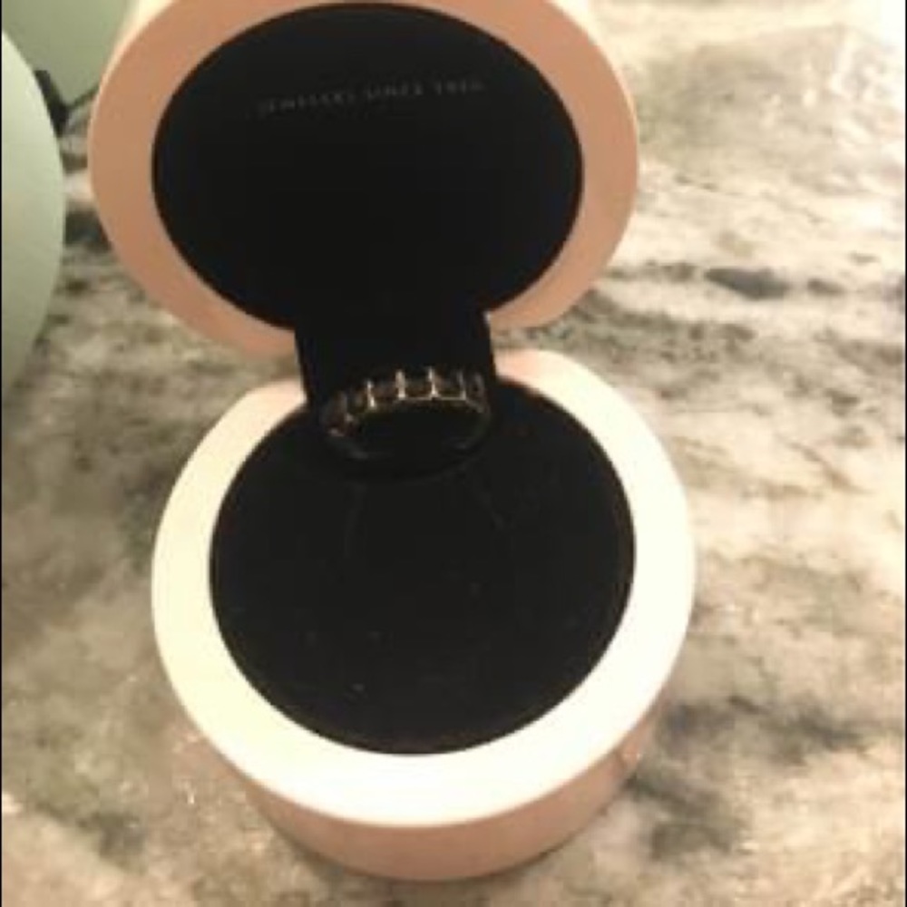 TOUS onyx and silver ring - size 7